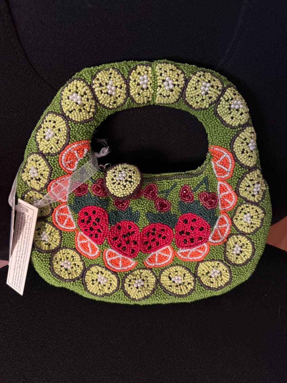 NWT Viral TJ Maxx Beaded Fruit Salad Handbag | Strawberry Kiwi Orange